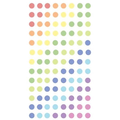 pastel dots sticker- pegatinas para planner