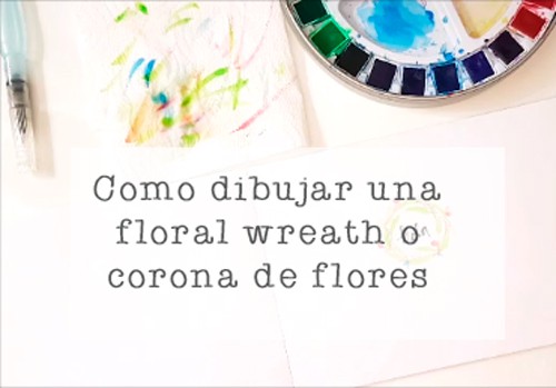Dibujar una Floral Wreath o Corona de Flores